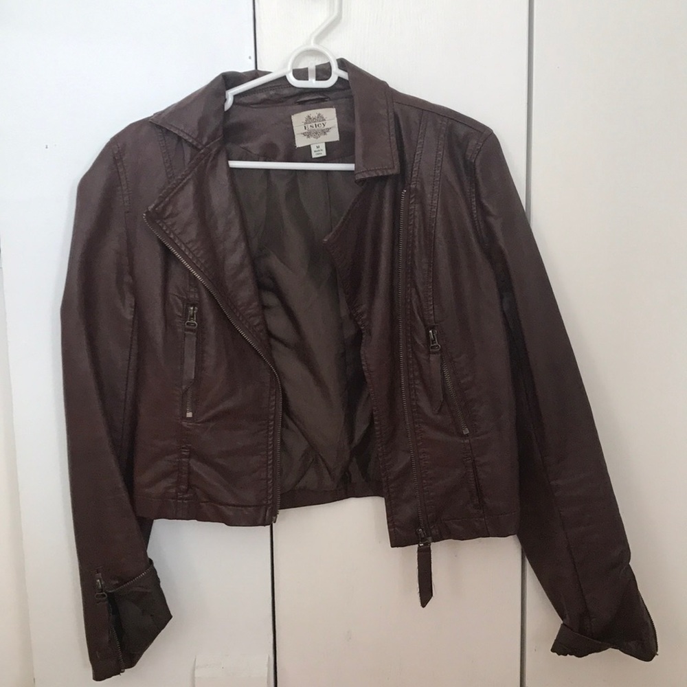 Brown Esley Leather Jacket
